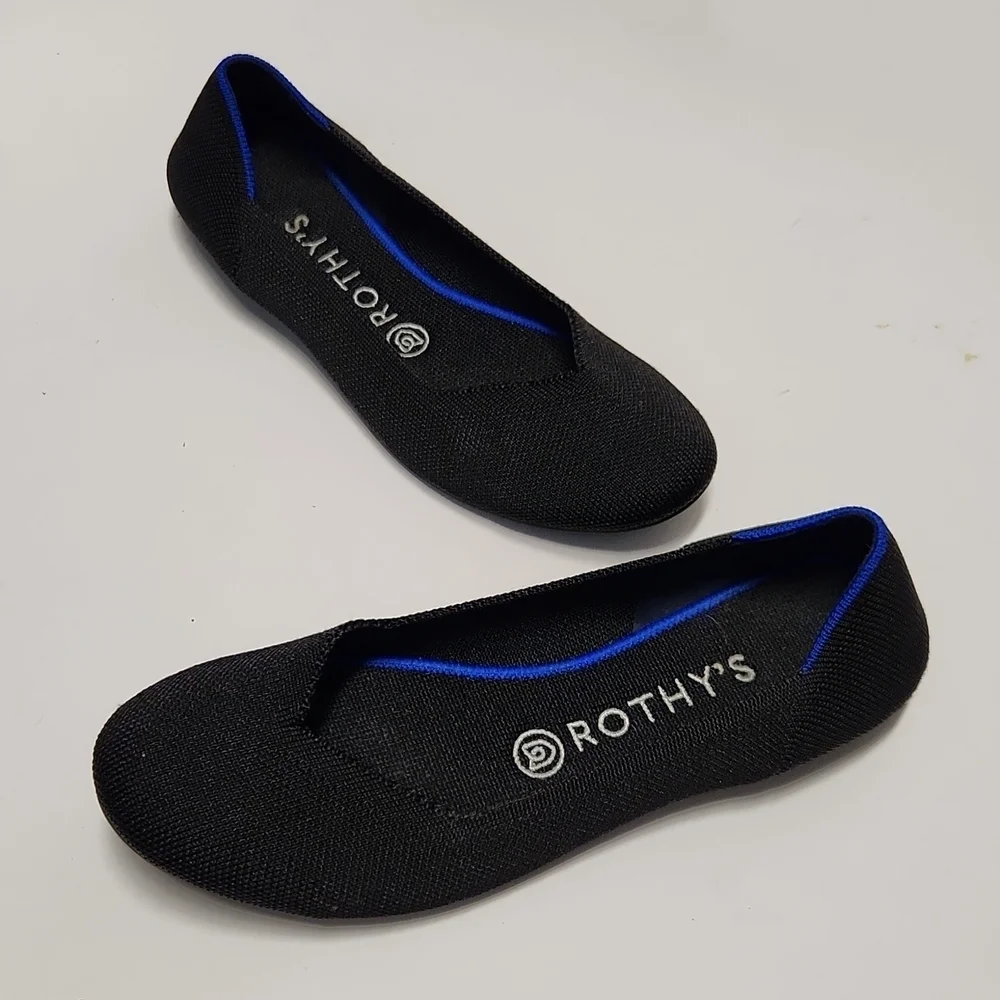 Rothys Solid‎ Black Flats - Picture 9 of 10